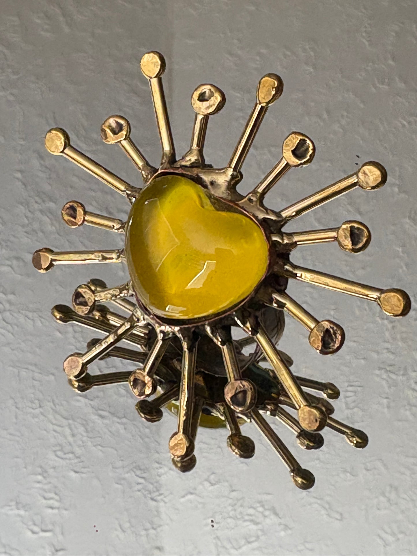 Yellow Sunburst Ring