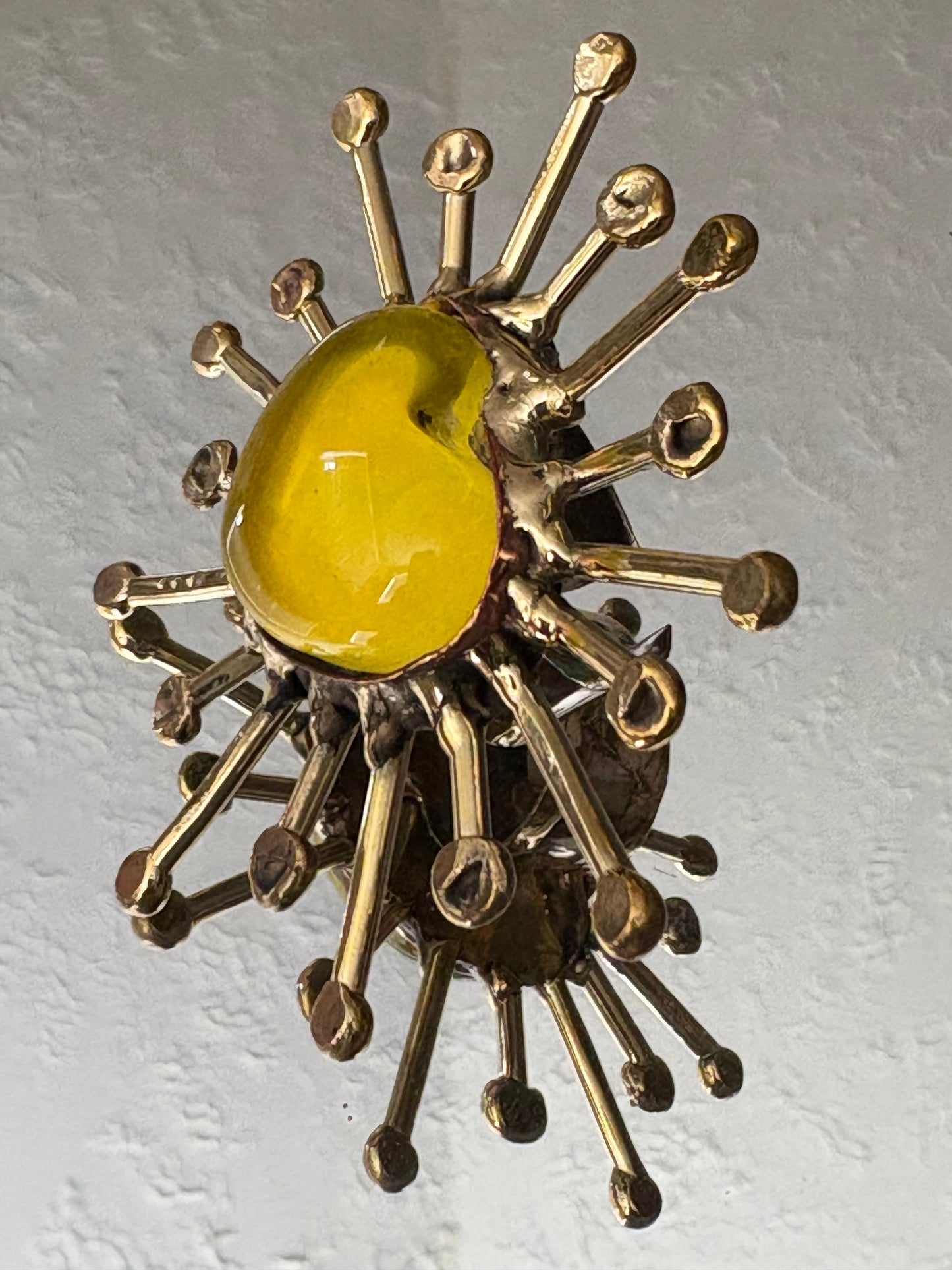 Yellow Sunburst Ring