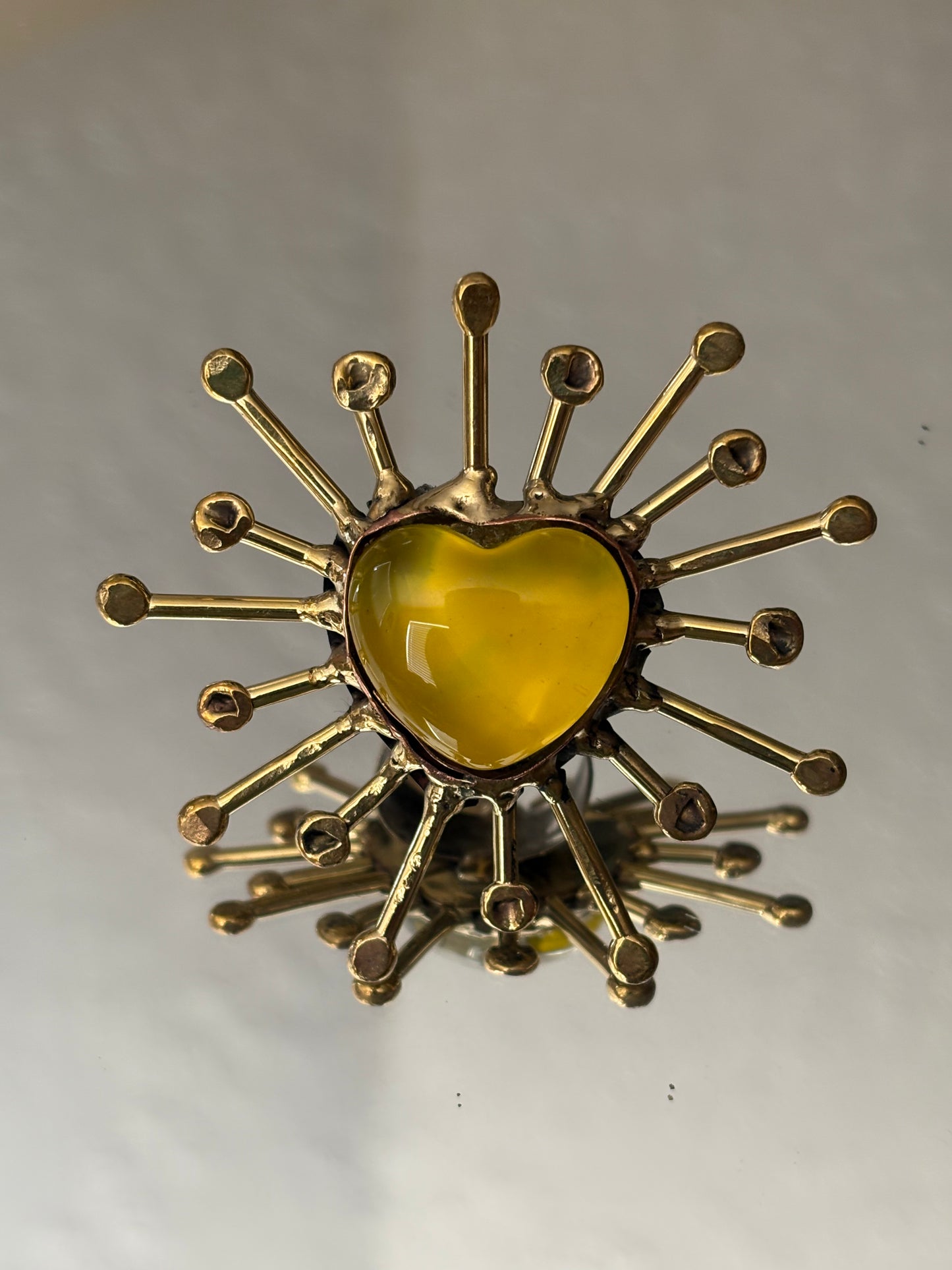 Yellow Sunburst Ring