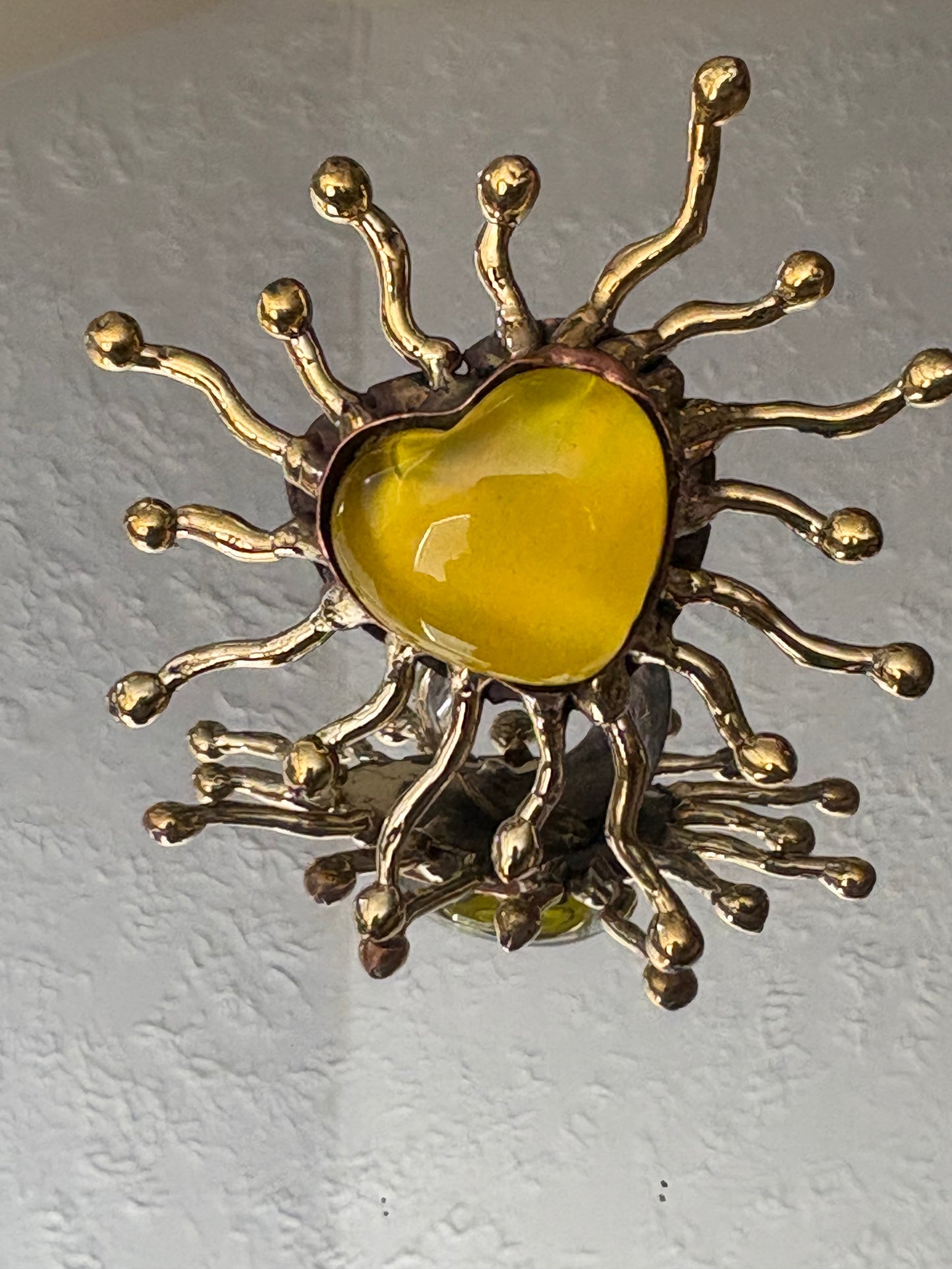 Yellow Sunburst Ring