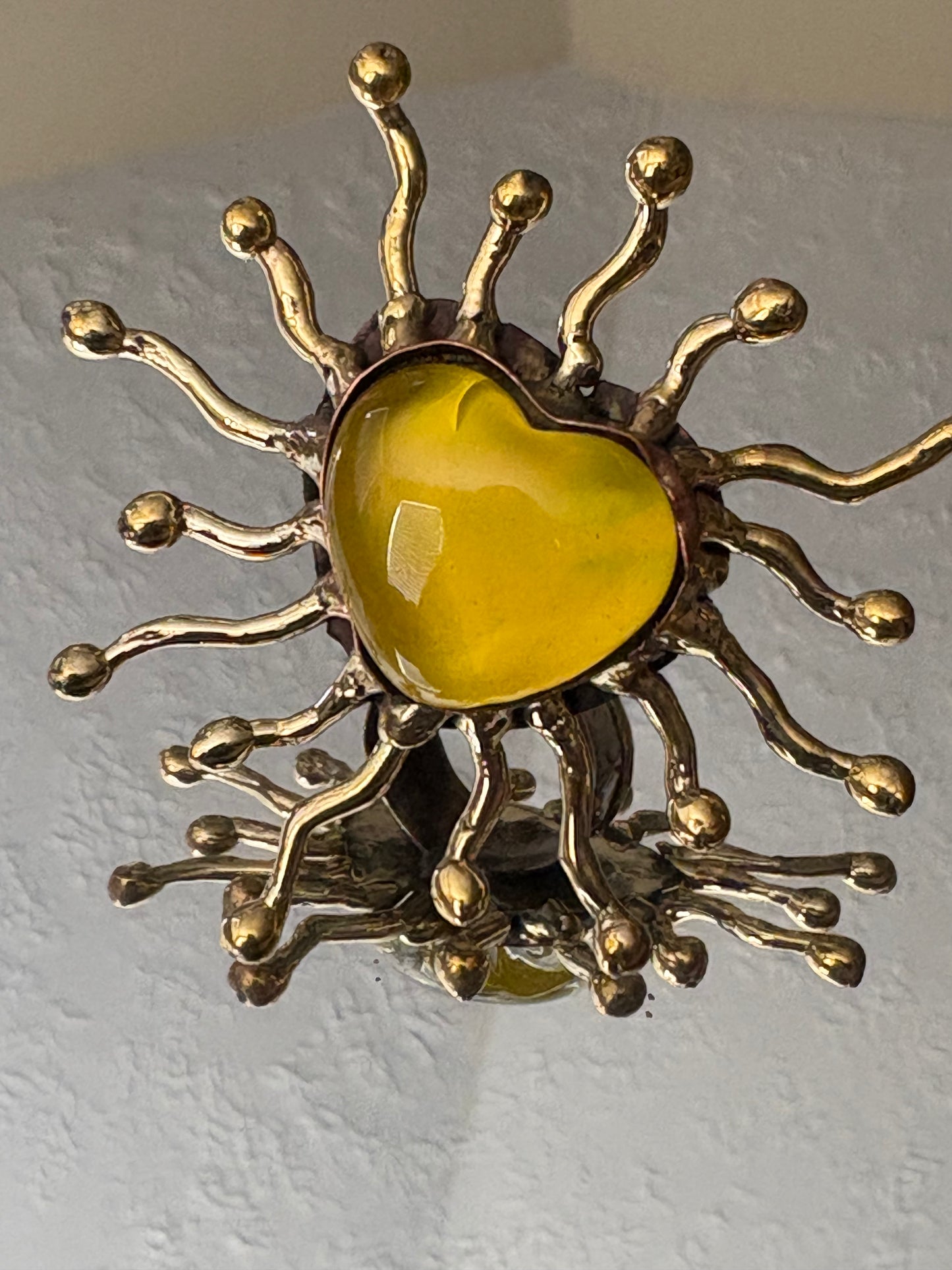 Yellow Sunburst Ring
