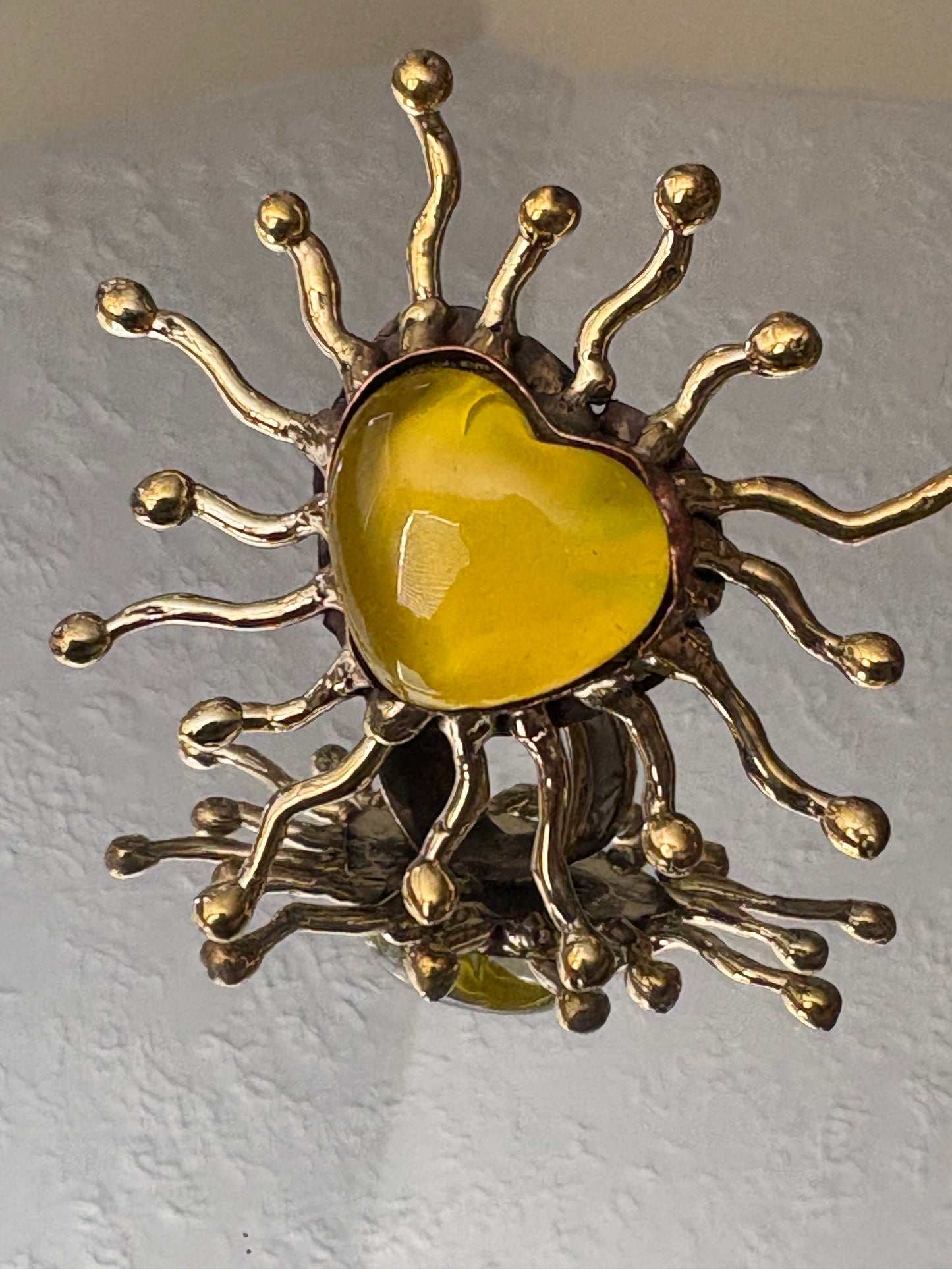 Yellow Sunburst Ring