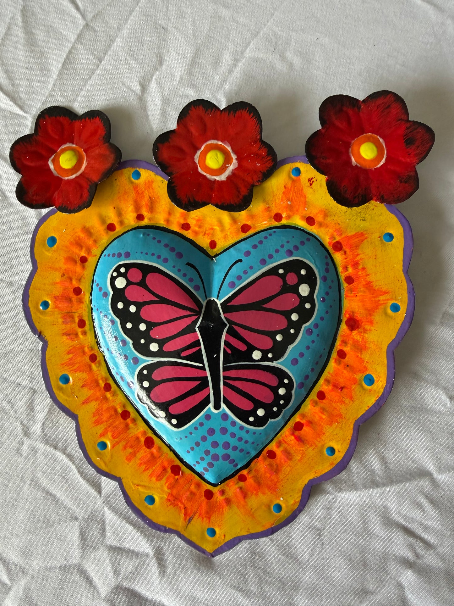 Mariposa Tin Heart