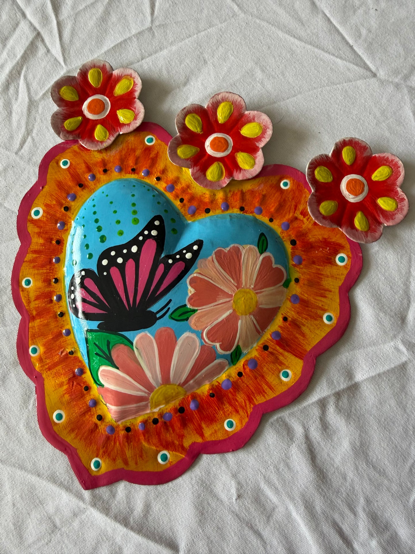 Mariposa Tin Heart