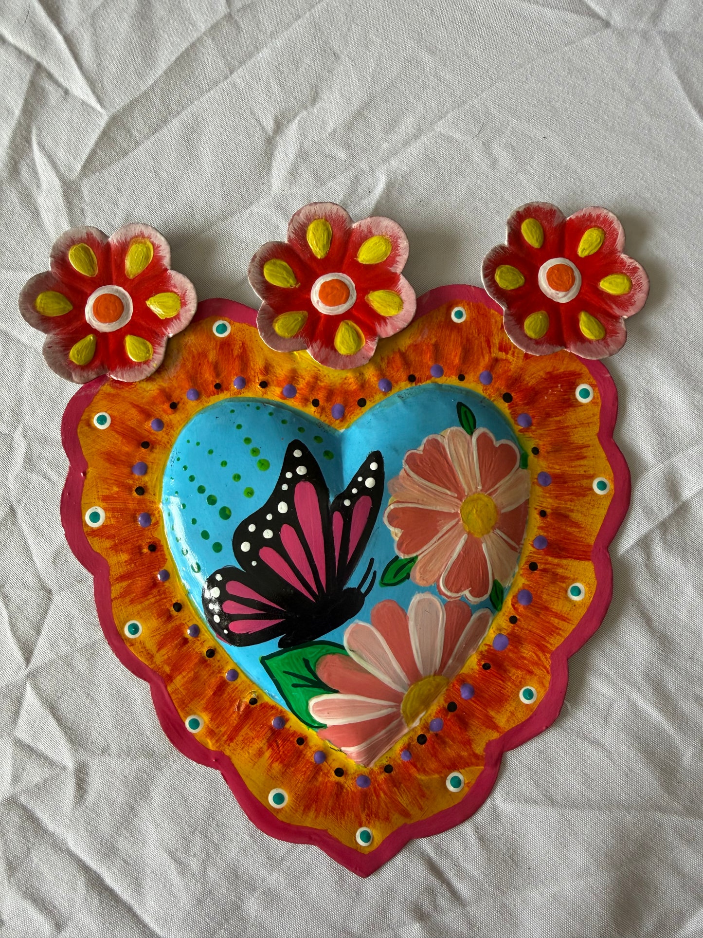 Mariposa Tin Heart