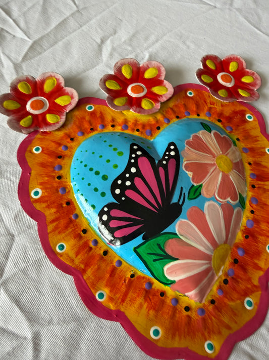 Mariposa Tin Heart