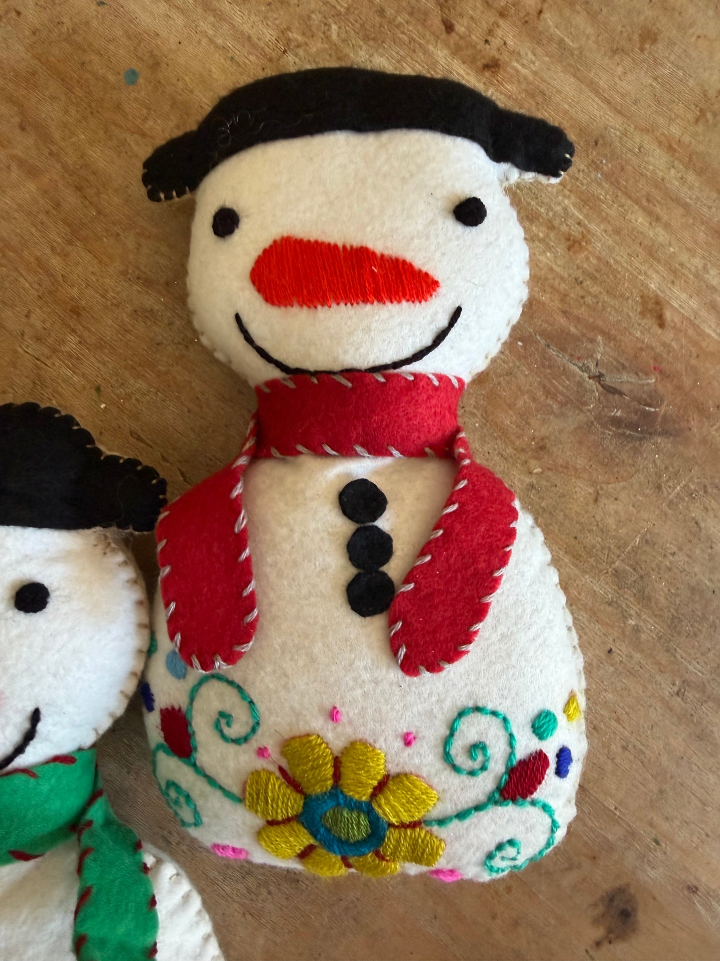 Embroidery Snowman