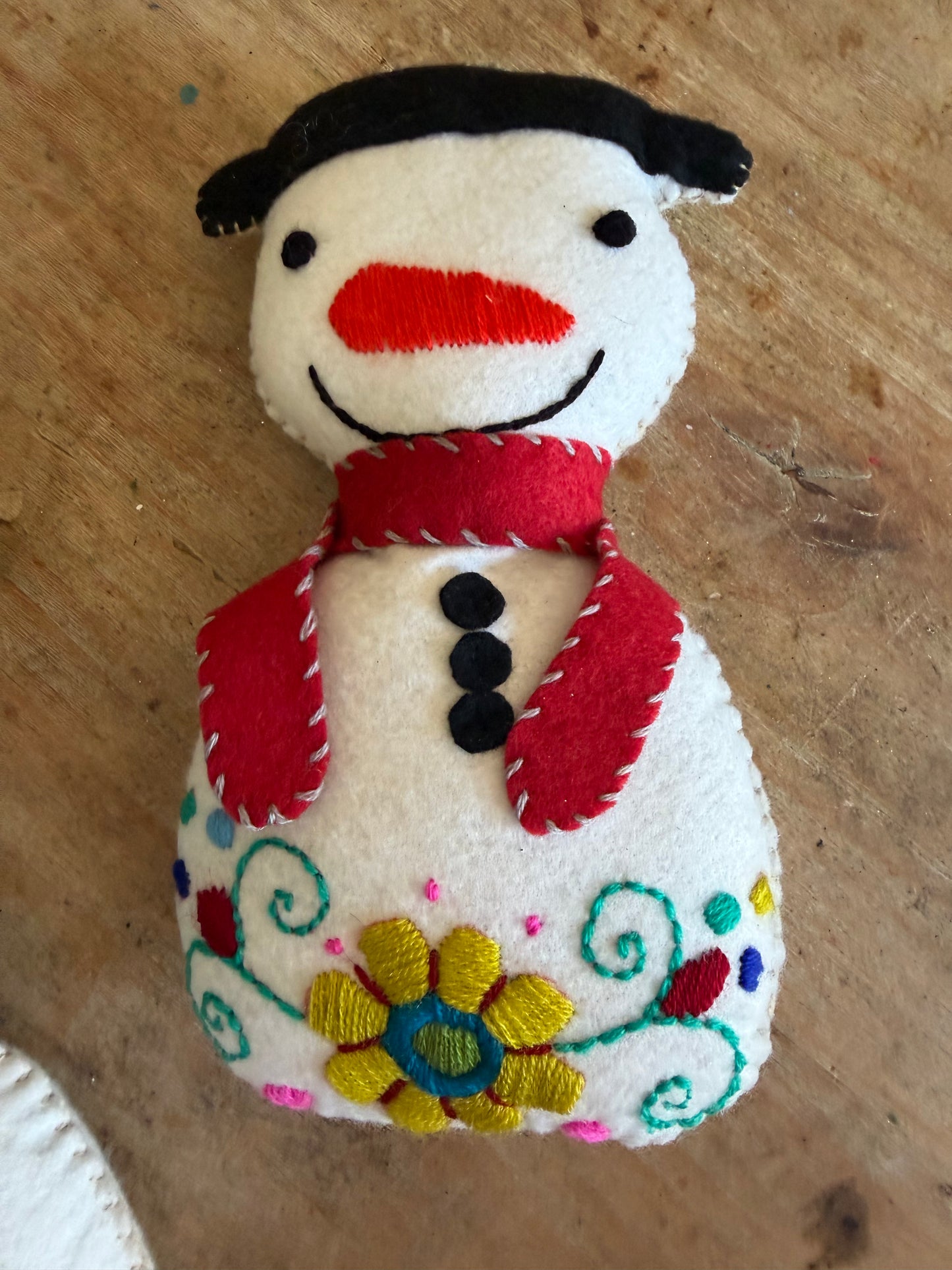 Embroidery Snowman