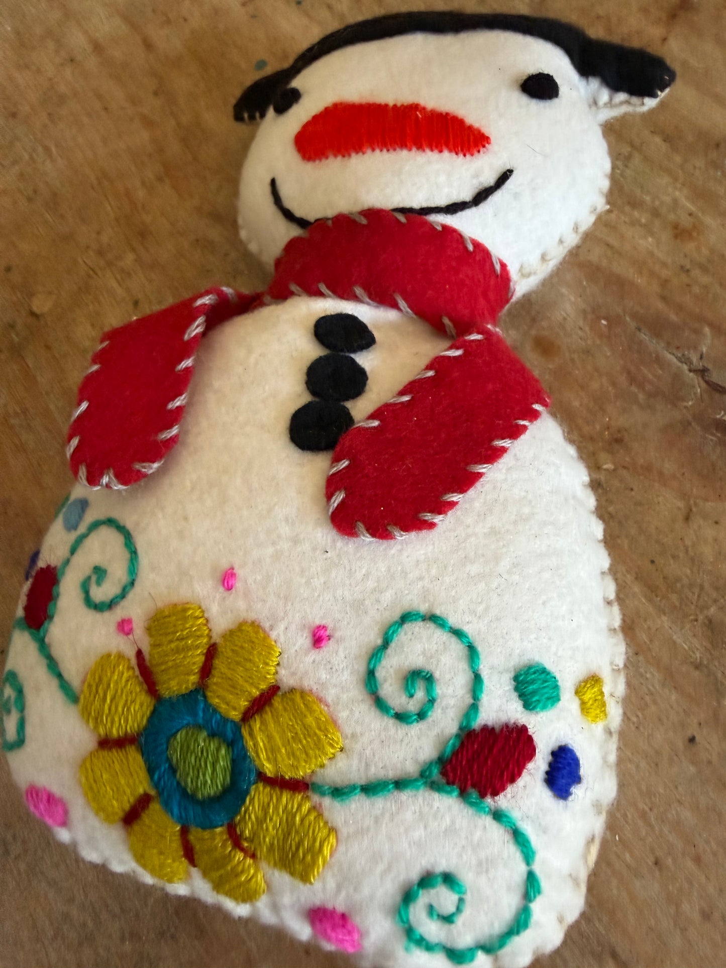 Embroidery Snowman