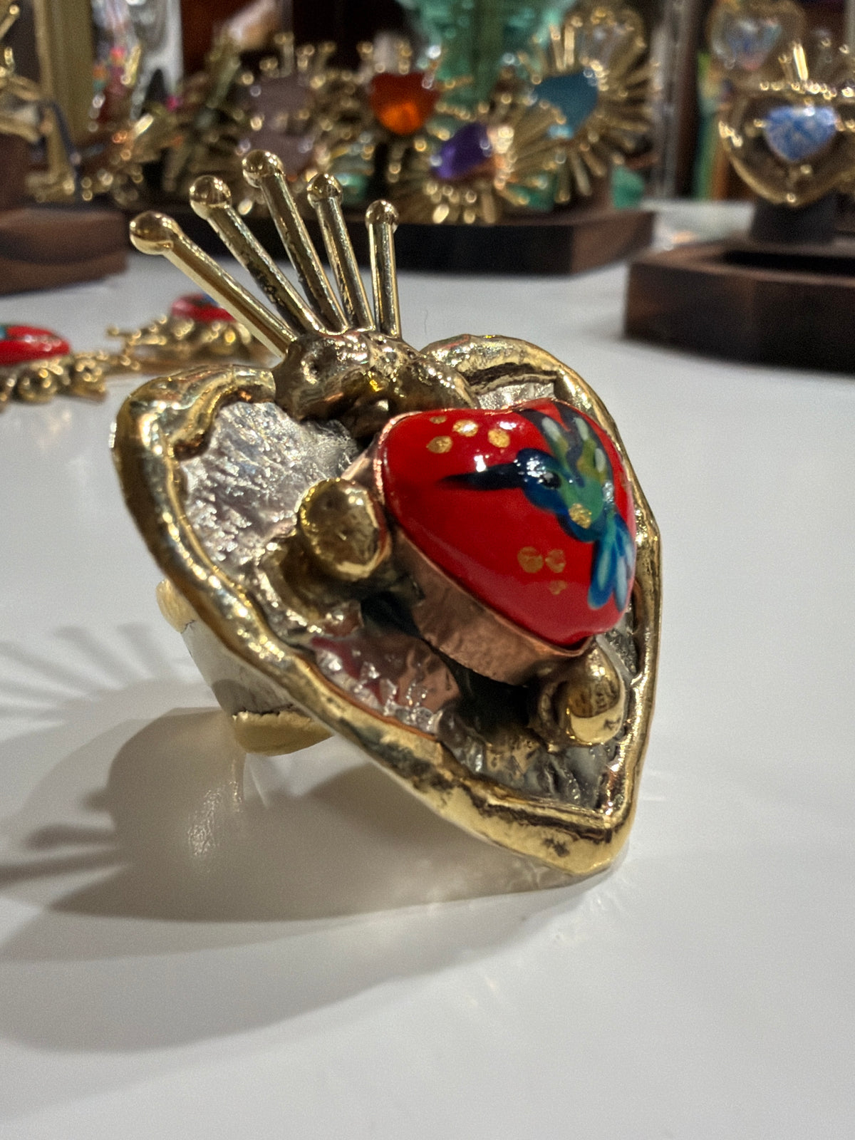 New Ring Red Colibrí Edith Orozco Collection
