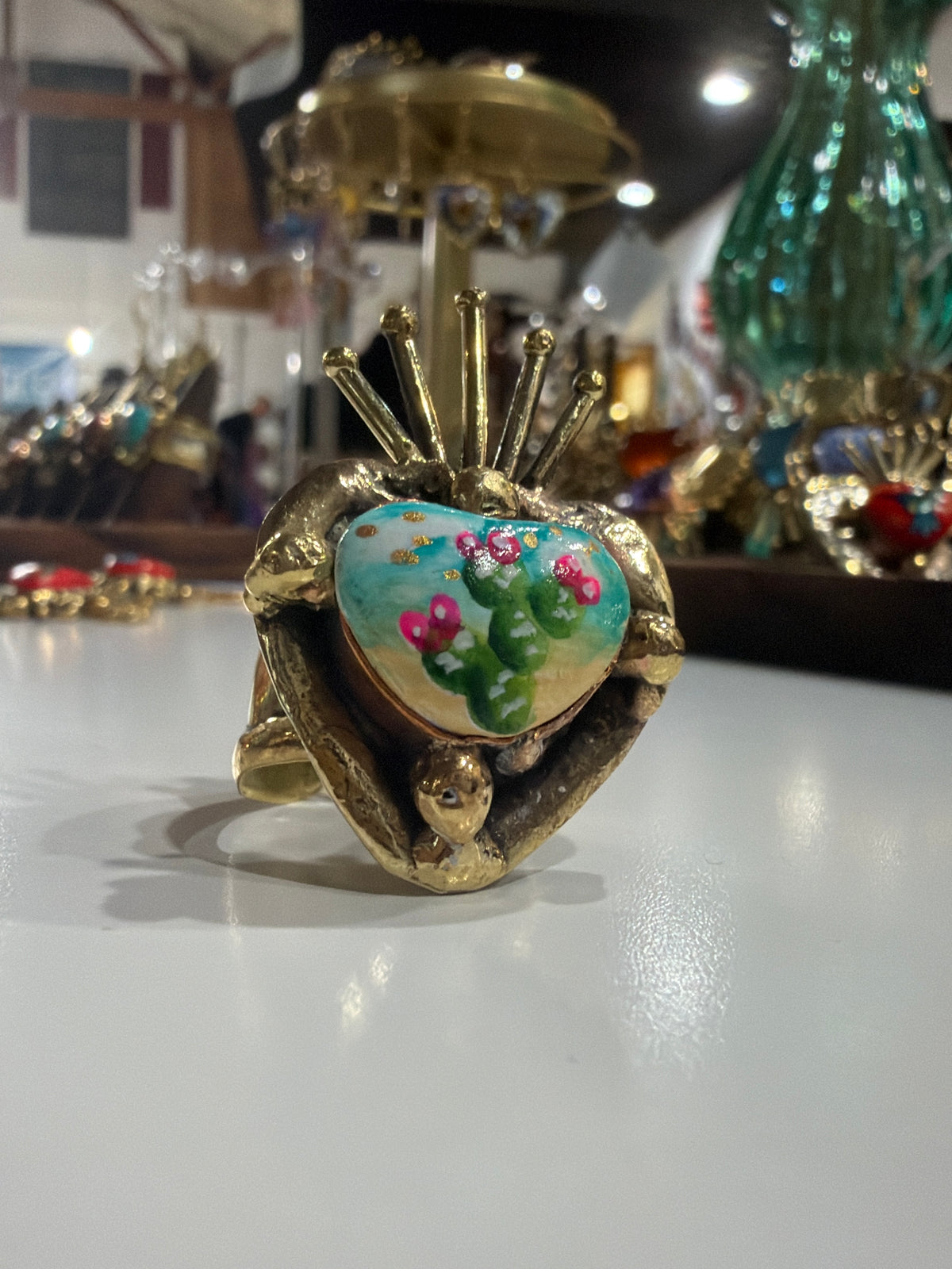New Nopal Handpainted Ring - Edith Orozco