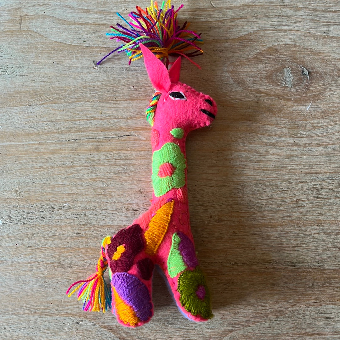 Medium Embroidery Giraffes
