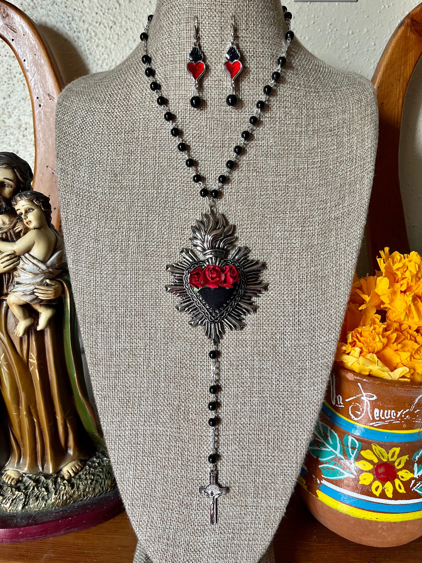 Pre-Order 2024 Sacred Heart Red Rose Rosary