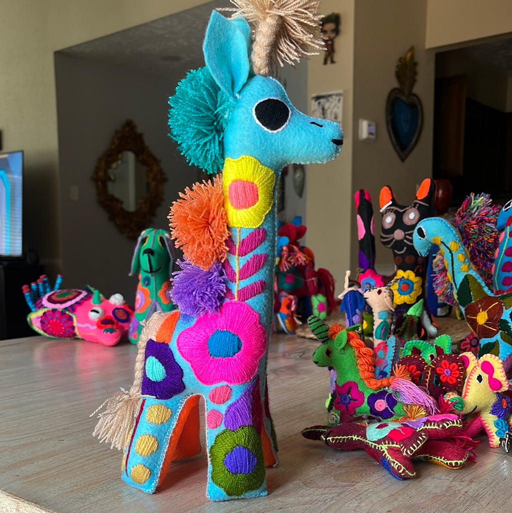Embroidery Giraffe Plushie