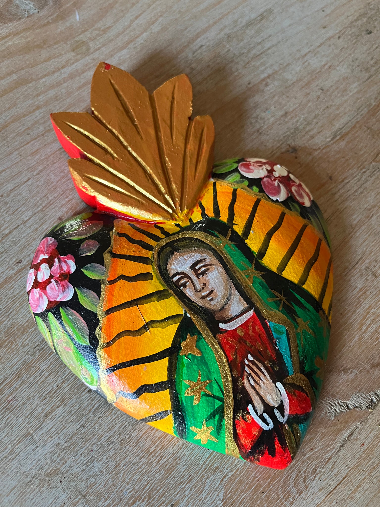 La Virgen de Guadalupe Heart