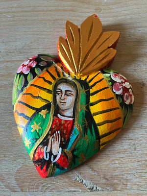 La Virgen de Guadalupe Heart