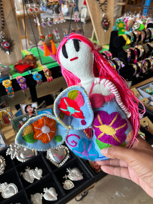 Mermaid Embroidery Mexican Plushie
