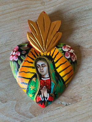 La Virgen de Guadalupe Heart