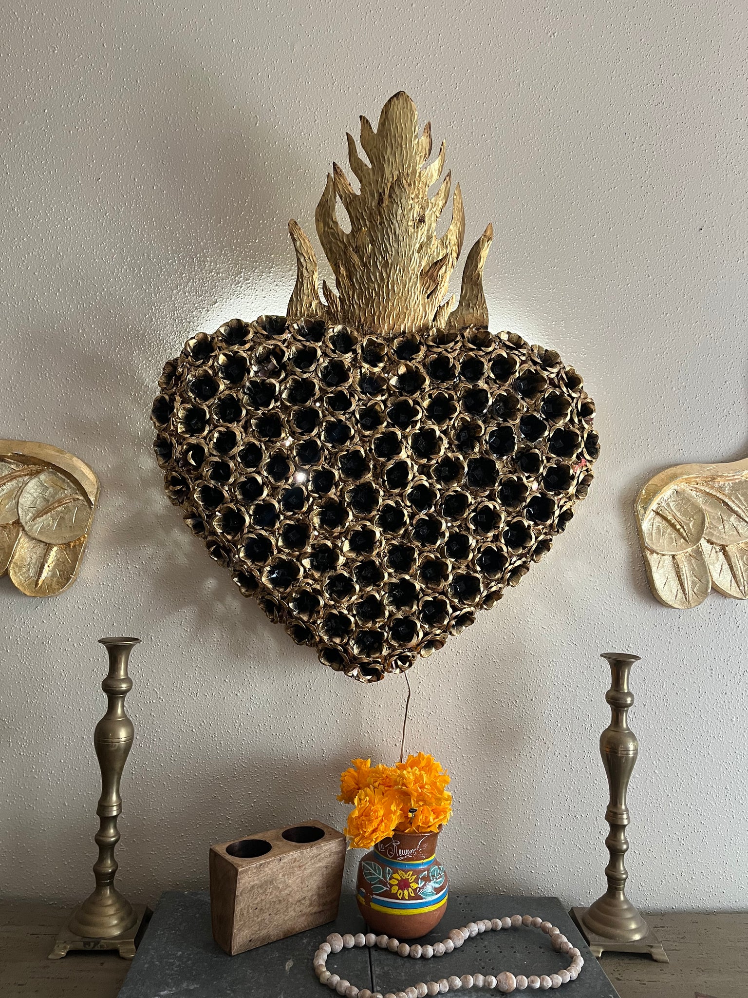 Sacred Heart Wall Lamp Mexico