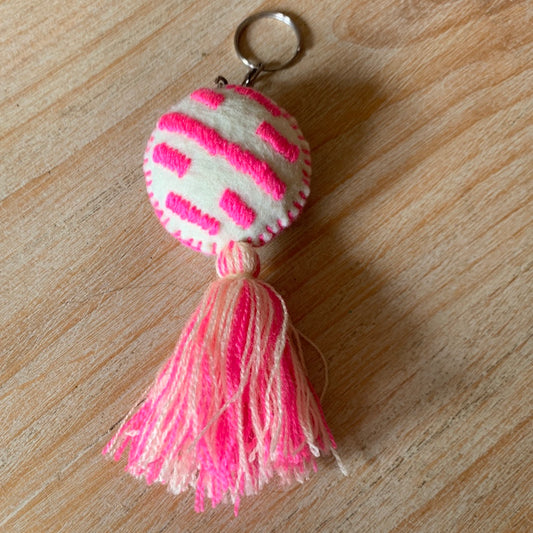 Pink Pan Dulce keychain