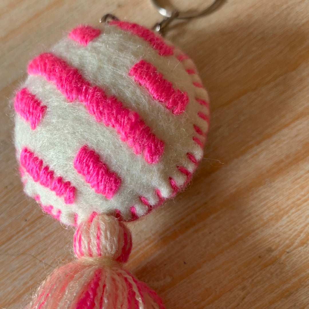 Pink Pan Dulce keychain