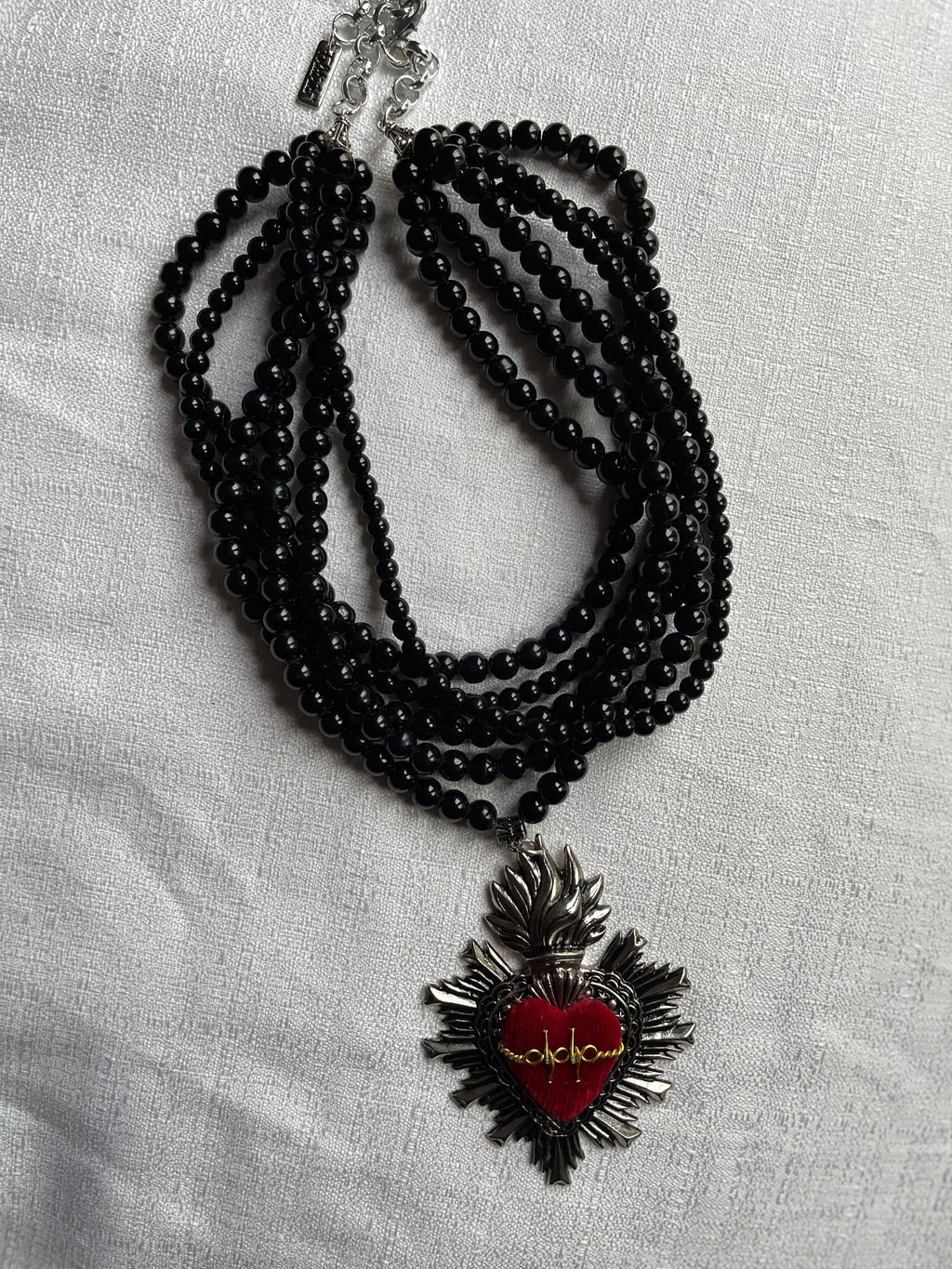 Multi Bead Necklace Sagrado Corazon