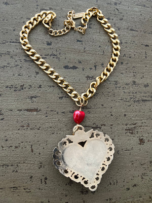 La Virgen de Guadalupe Sagrado Corazon Necklace Collares