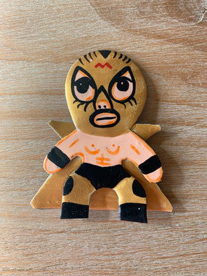 Lucha Libre Wrestler Magnet