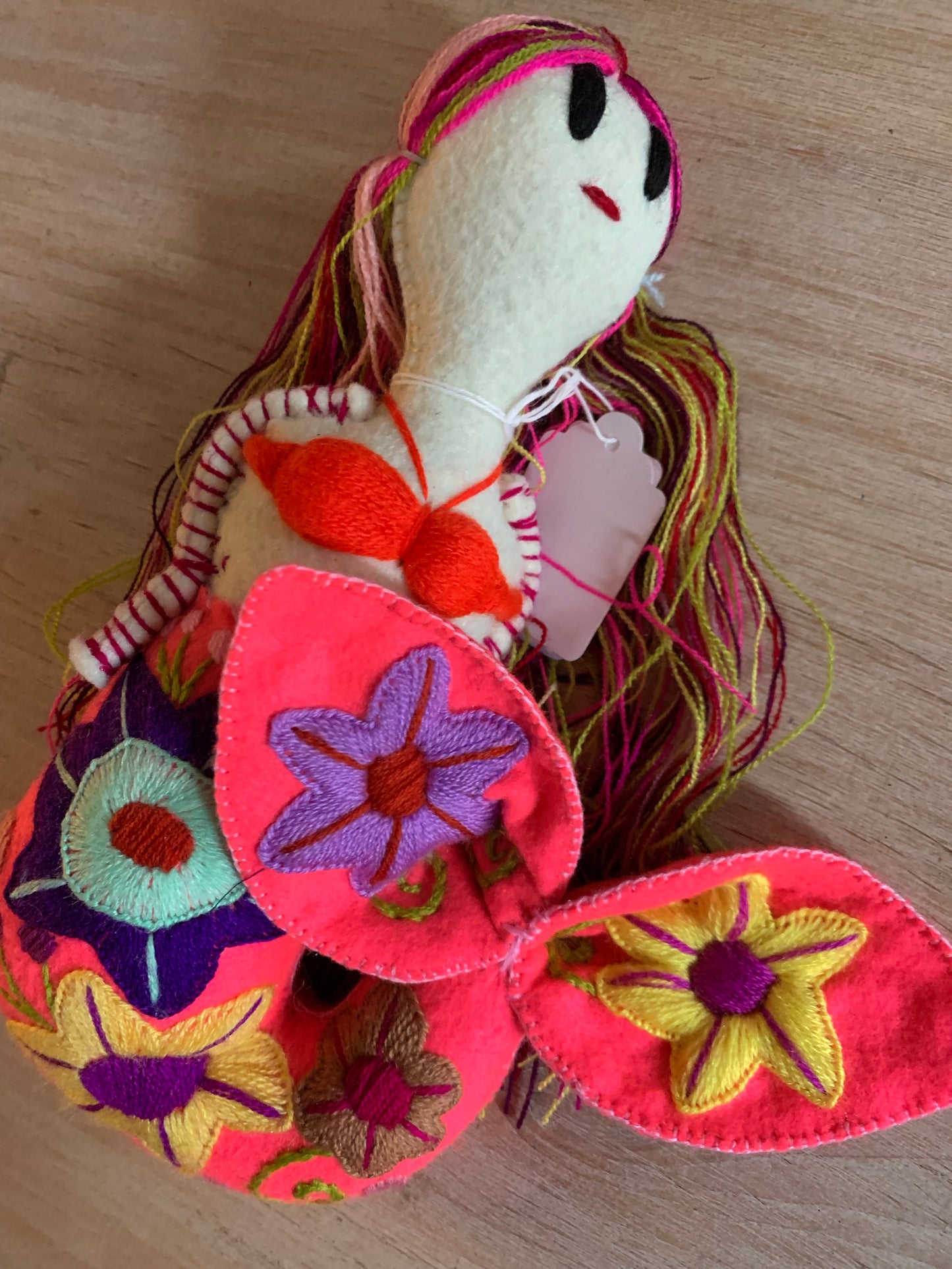 Mermaid Embroidery Mexican Plushie