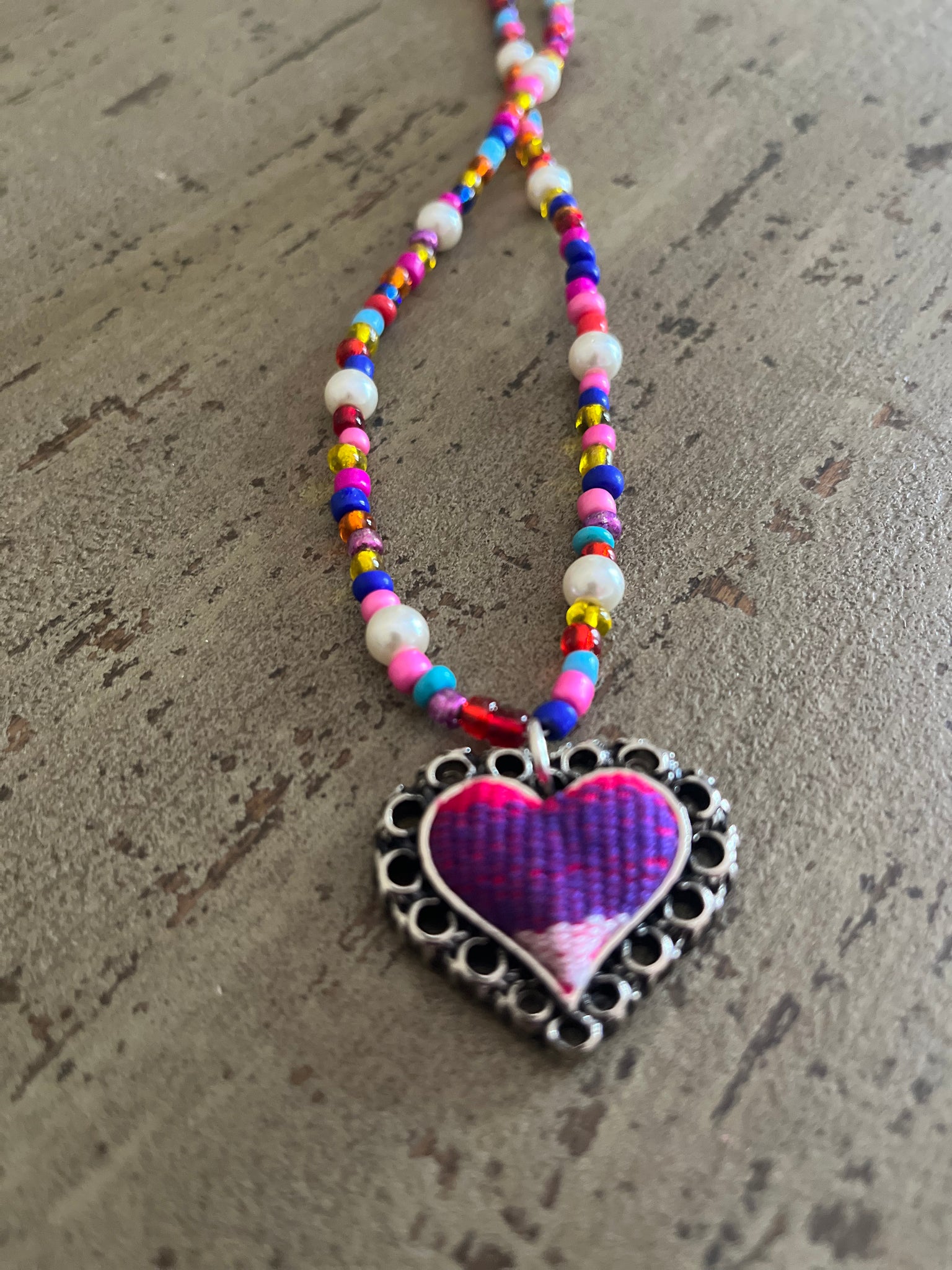 Sacred Heart Necklaces Perlas Greco