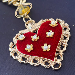 Flower Sacred Heart necklace