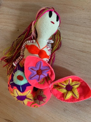 Mermaid Embroidery Mexican Plushie