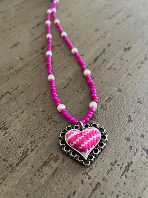 Sacred Heart Necklaces Perlas Greco