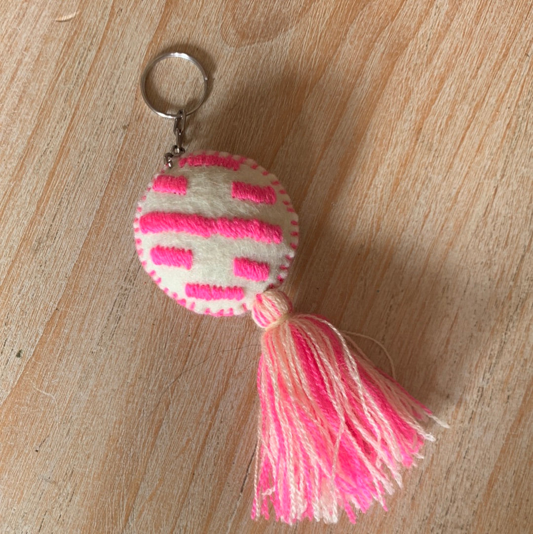 Pink Pan Dulce keychain