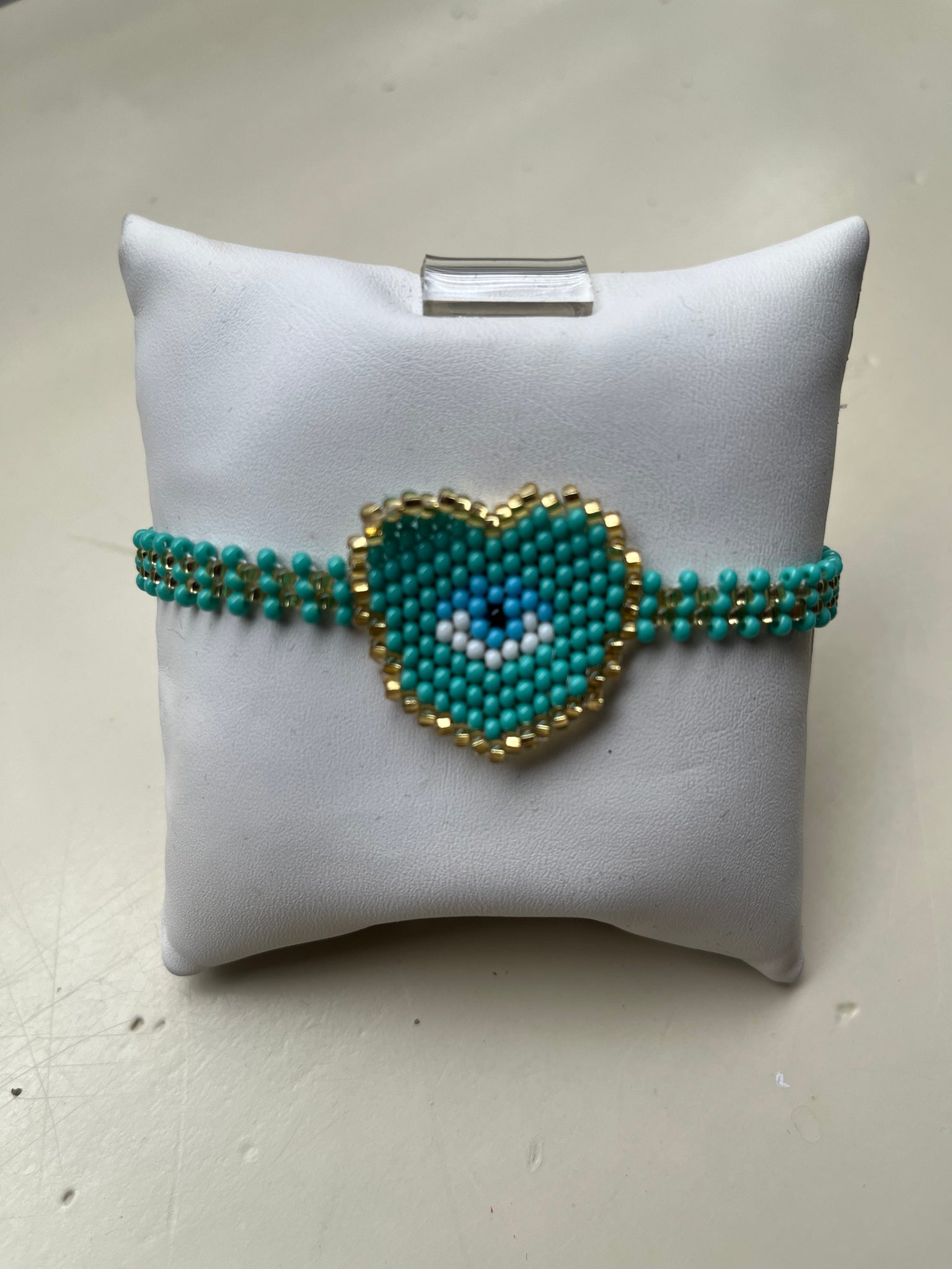 Ojo Heart Beaded Bracelet