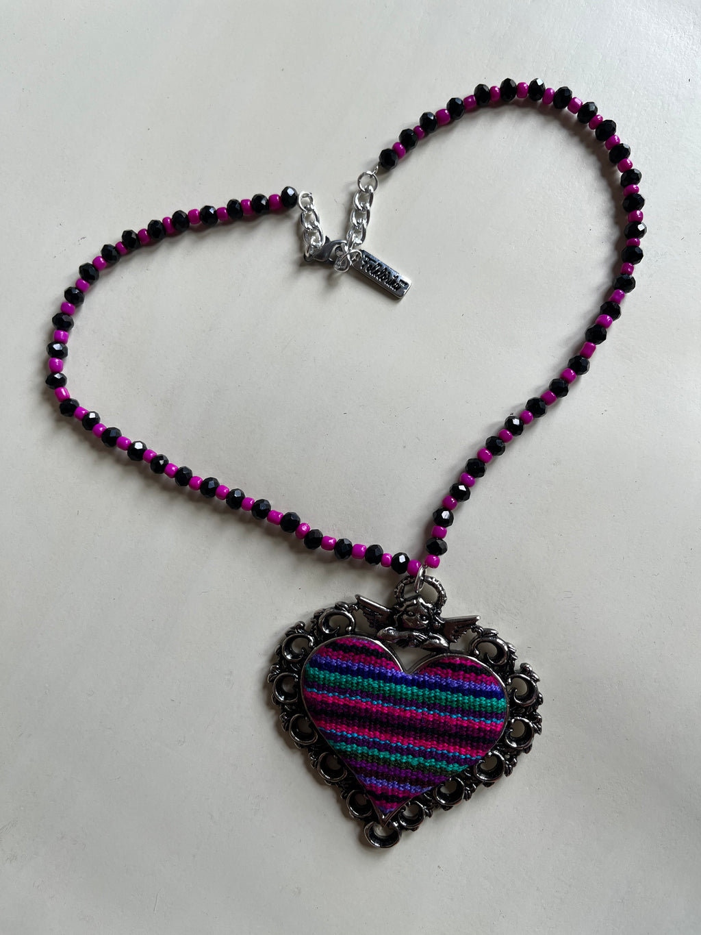Sacred Heart Angel Necklace