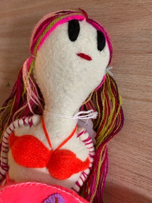 Mermaid Embroidery Mexican Plushie