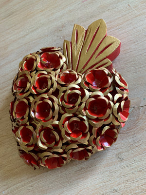 Metal & Wood Rose Heart (Pre-Order)
