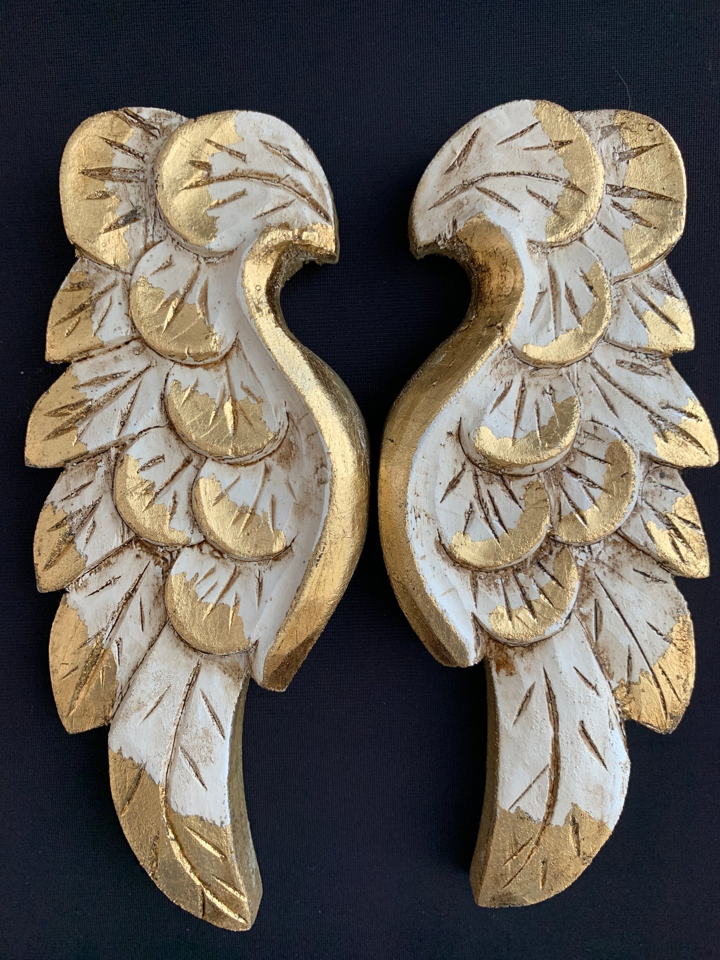 Handmade Gold Leaf Angel Wings - 15”