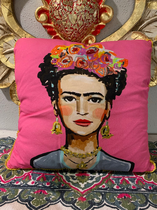 Frida Embroidery Pillow