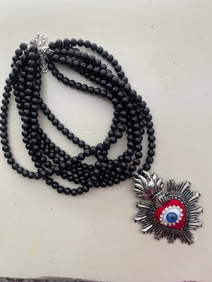 Ojo Multi Beaded Necklace
